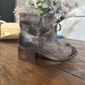 Brown Combat Boots with Rugged Soles